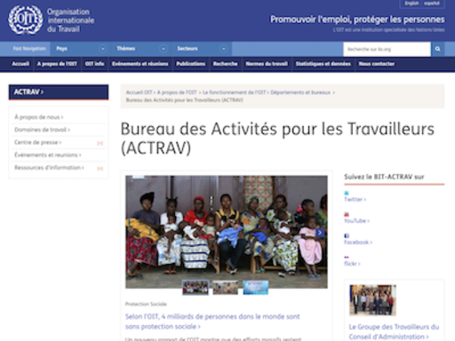 Bureau des Activités pour les Travailleurs (ACTRAV)