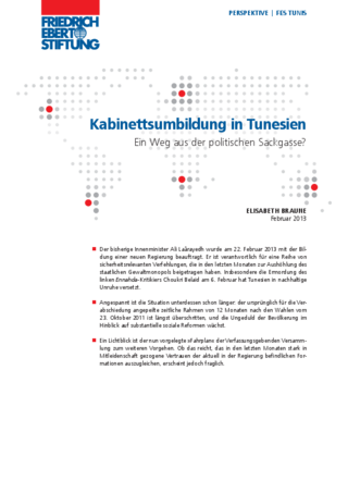 Kabinettsumbildung in Tunesien