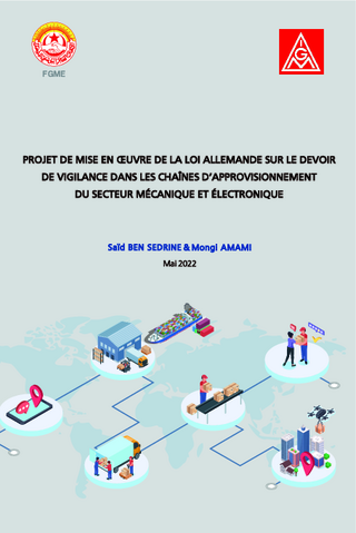 Projet de mise en oeuvre de la loi allemande sur le devoir de vigilance dans les chaînes dʿapprovisionnement du secteur mécanique et électronique